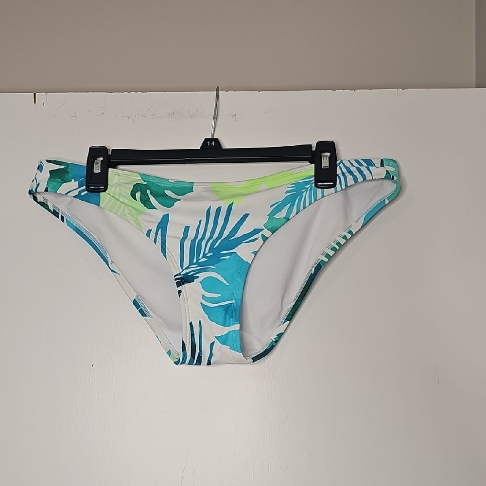 Xhilaration Blue and Green Patterned Bikini Bottom
